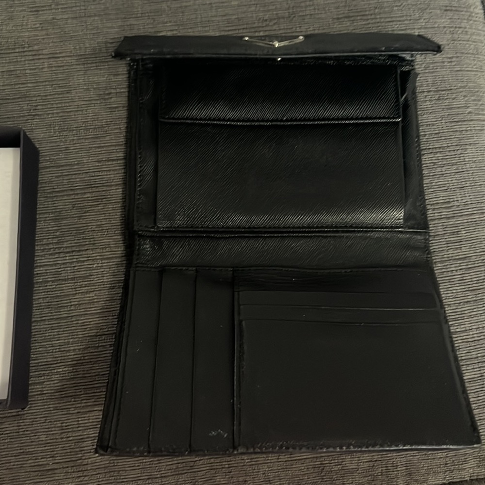 Prada Portafoolio M510 Nylon Black Wallet Authentic (Preloved) - Picture 3 of 6